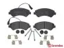 Комплект гальмівних колодок передн, CITROEN JUMPER III FIAT DUCATO OPEL MOVANO C PEUGEOT BOXER 2.0D-3.0D 04.06 BREMBO (P61118) зображення 1