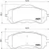 Комплект гальмівних колодок передн, CITROEN BERLINGO FIAT DOBLO OPEL ASTRA L, COMBO, COMBO E TOUR / LIFE PEUGEOT 308, 308 II, 308 III, PARTNER, RIFTER TOYOTA PROACE CITY 1.2-Electric 09.13 BREMBO (P61120) зображення 1