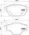 Тормозные колодки дисковые BREMBO (P61124) изображение 1