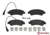 Комплект гальмівних колодок задн, CITROEN JUMPER III FIAT DUCATO FORD TRANSIT CUSTOM V362, TRANSIT V363 OPEL MOVANO B, MOVANO C PEUGEOT BOXER VW MULTIVAN T5, TRANSPORTER T5 2.0D-3.0D 11.03 BREMBO (P61125) зображення 1