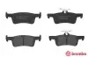 Комплект гальмівних колодок задн, PEUGEOT 308, 308 II 1.2-2.0D 09.13-06.21 BREMBO (P61126) зображення 1