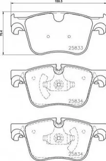 Комплект гальмівних колодок передн, CITROEN C4 GRAND PICASSO II, C4 PICASSO II, C4 SPACETOURER, GRAND C4 SPACETOURER PEUGEOT 308, 308 II TOYOTA PROACE CITY VERSO 1.2-2.0D 02.13 BREMBO P61127 Купити в Україні