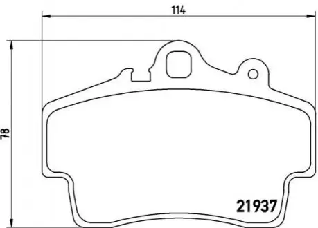 Тормозные колодки дисковые BREMBO P65007