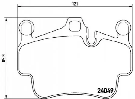 Тормозные колодки дисковые BREMBO P65014