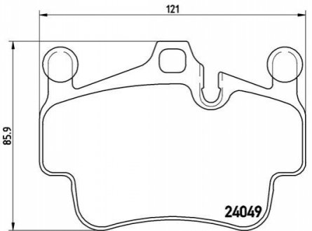 Тормозные колодки, дисковый тормоз.) BREMBO P65015