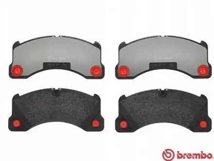 Комплект гальмівних колодок передн, PORSCHE CAYENNE, PANAMERA, PANAMERA SPORT TURISMO, TAYCAN, TAYCAN SPORT TURISMO VW TOUAREG 2.9-Electric 05.02 BREMBO P65017