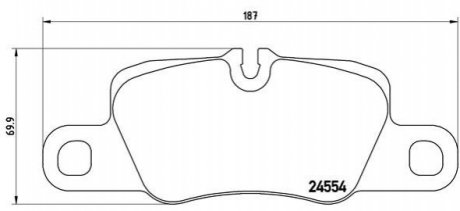 Тормозные колодки дисковые BREMBO P65020 (фото 1)