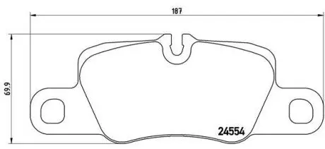 Тормозные колодки дисковые BREMBO P65020