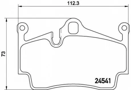 Колодки тормозные PORSCHE BOXTER 04- CAYMAN 12- tyі BREMBO P65028