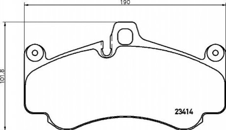 Гальмівні колодки (набір) BREMBO P65032 (фото 1)