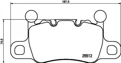 Тормозные колодки дисковые BREMBO P65 038
