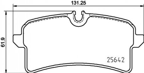 Гальмівні колодки (набір) BREMBO P65040