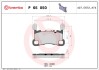 Комплект тормозных колодок задний BREMBO P65050 (фото 1)