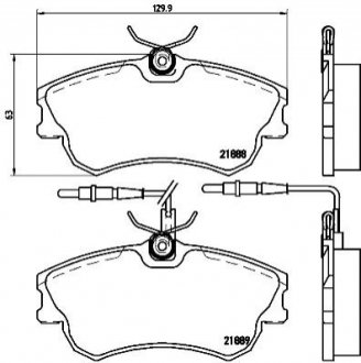 Тормозные колодки, дисковый тормоз.) BREMBO P68023