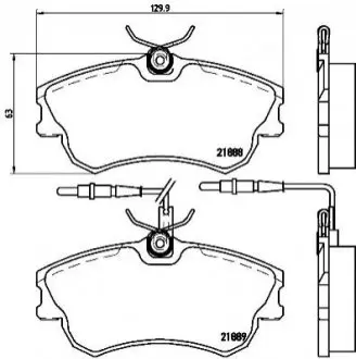 Тормозные колодки, дисковый тормоз.) BREMBO P68023