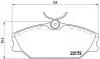 Тормозные колодки, дисковый тормоз.) BREMBO (P68027) изображение 1