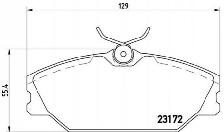 Тормозные колодки, дисковый тормоз.) BREMBO P68027