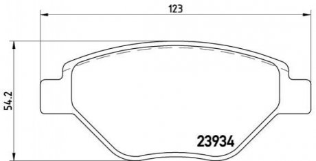 Тормозные колодки, дисковый тормоз.) BREMBO P68031