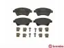 Комплект гальмівних колодок передн, RENAULT GRAND SCENIC II, KANGOO, KANGOO EXPRESS, MEGANE II, SCENIC II 1.4-2.0D 10.01 BREMBO (P68034) зображення 1
