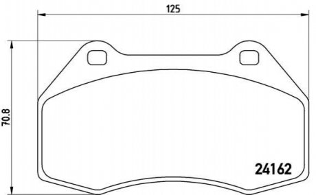 Тормозные колодки дисковые BREMBO P68036