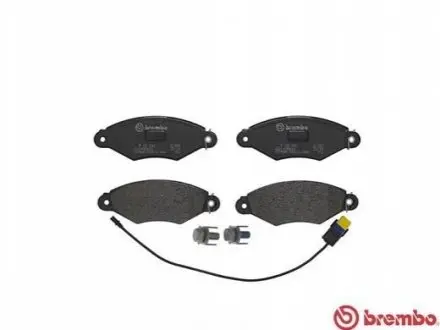 Комплект гальмівних колодок передн, NISSAN KUBISTAR RENAULT KANGOO, KANGOO EXPRESS 1.0-Electric 08.97 BREMBO P68042
