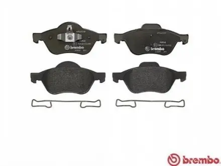 Комплект гальмівних колодок передн, RENAULT CLIO III, GRAND SCENIC II, MEGANE II, SCENIC II 1.4-2.0D 09.02 BREMBO P68048