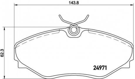 Тормозные колодки AVANTIME ESPACE BREMBO P68055 (фото 1)