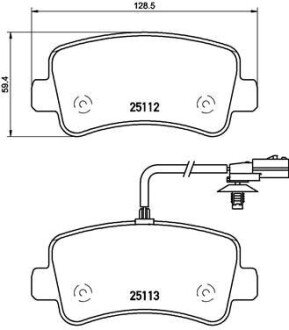 Гальмівні колодки зад. Renault Master III/Opel Movano 10- BREMBO P68063