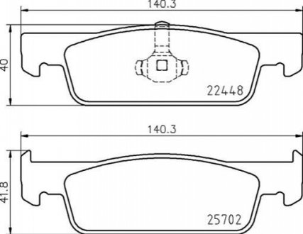 Тормозные колодки дисковые BREMBO P68 069