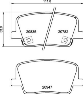 Автозапчастина BREMBO P77003