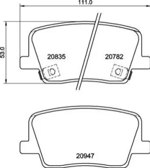 Автозапчасть BREMBO P77003