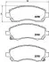 Тормозные колодки, дисковый тормоз.) BREMBO (P78009) изображение 1