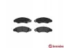Комплект гальмівних колодок передн, SUBARU JUSTY II, JUSTY III SUZUKI SWIFT II 1.0-1.6 03.89 BREMBO (P78012) зображення 1