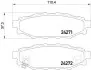 Тормозные колодки (задние) Subaru Forester/Impreza 08-/Legacy 03-14/Outback 03-/Toyota GT 12- BREMBO (P78020X) изображение 1