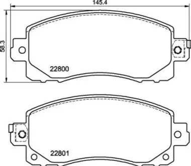 Тормозные колодки дисковые BREMBO P78 028