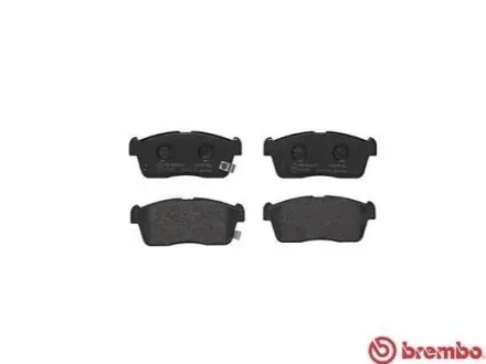 Комплект гальмівних колодок передн, DAIHATSU COPEN, CUORE VI, CUORE VII, SIRION, TREVIS, YRV MITSUBISHI MIRAGE / SPACE STAR VI NISSAN PIXO SUBARU JUSTY IV SUZUKI ALTO VI 0.7-1.5 03.00 BREMBO P79012