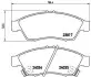 Тормозные колодки, дисковый тормоз.) BREMBO (P79014) изображение 1