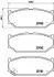 Комплект гальмівних колодок передн, SUZUKI SWIFT III, SWIFT IV, SWIFT V 1.2-1.6 02.05 BREMBO (P79023) зображення 1