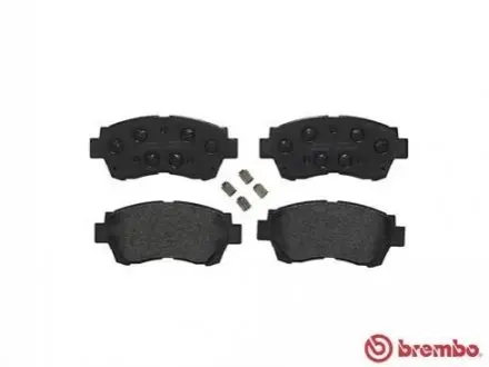 Комплект гальмівних колодок передн, LEXUS ES, LS, SC TOYOTA ALTEZZA, ALTEZZA GITA, AVALON, CAMRY, CELICA, CHASER, CRESTA V, CROWN, MARK II, MARK II IX, MARK II VIII, PROGRES 2.0-4.0 12.89 BREMBO P83027