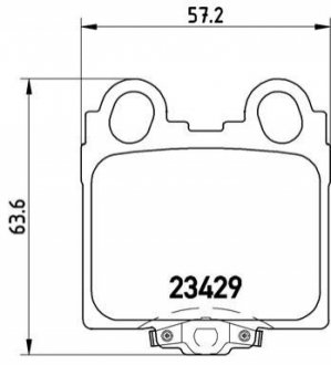 Тормозные колодки дисковые BREMBO P83045