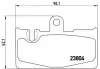 Тормозные колодки дисковые BREMBO (P83 059) изображение 1