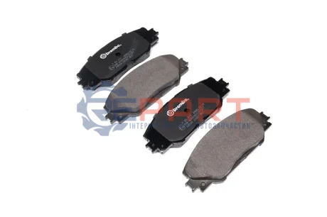 Комплект гальмівних колодок передн, TOYOTA AURIS, MARK X ZIO I, MIRAI, PRIUS PLUS, RAV 4 III, RAV 4 IV 1.8H-Electric 11.05 BREMBO P83071 Купити в Україні