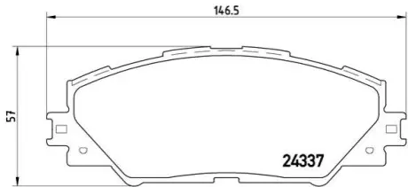 Автозапчасть BREMBO P83071X
