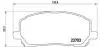 Комплект тормозных колодок передн, LEXUS RX TOYOTA HIGHLANDER / KLUGER 2.4-3.3H 01.98-12.10 BREMBO (P83078) изображение 1