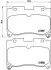 Комплект гальмівних колодок передн, TOYOTA CELICA, SUPRA 2.0/3.0 05.93-07.02 BREMBO (P83090) зображення 1