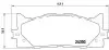 Комплект гальмівних колодок передн (з комплектуючими), LEXUS ES TOYOTA AVALON, CAMRY 2.0-3.5 08.01 BREMBO (P83117X) зображення 1