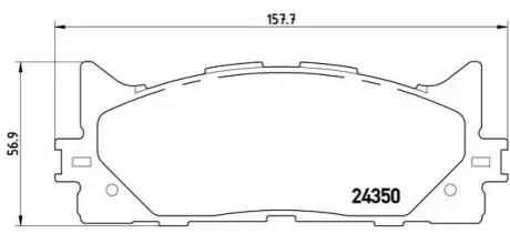 Автозапчасть BREMBO P83117X