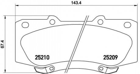 Гальмівні колодки дискові BREMBO P83140 (фото 1)