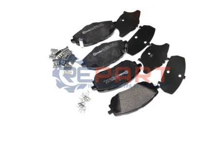Комплект гальмівних колодок передн, TOYOTA AURIS, COROLLA 1.2-1.8H 03.07-08.19 BREMBO P83150