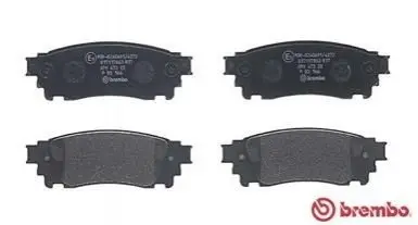 Комплект гальмівних колодок задн (без комплектуючих), LEXUS NX 2.0/2.5H 07.14 BREMBO P83166 Купити в Україні
